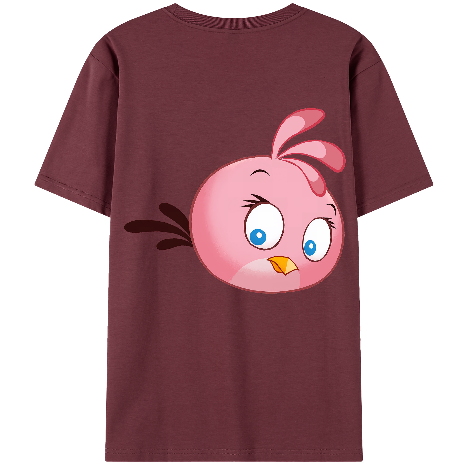 （画像用） Angry Birds アングリーバード 綿100％半袖Tシャツ（背面プリント）
